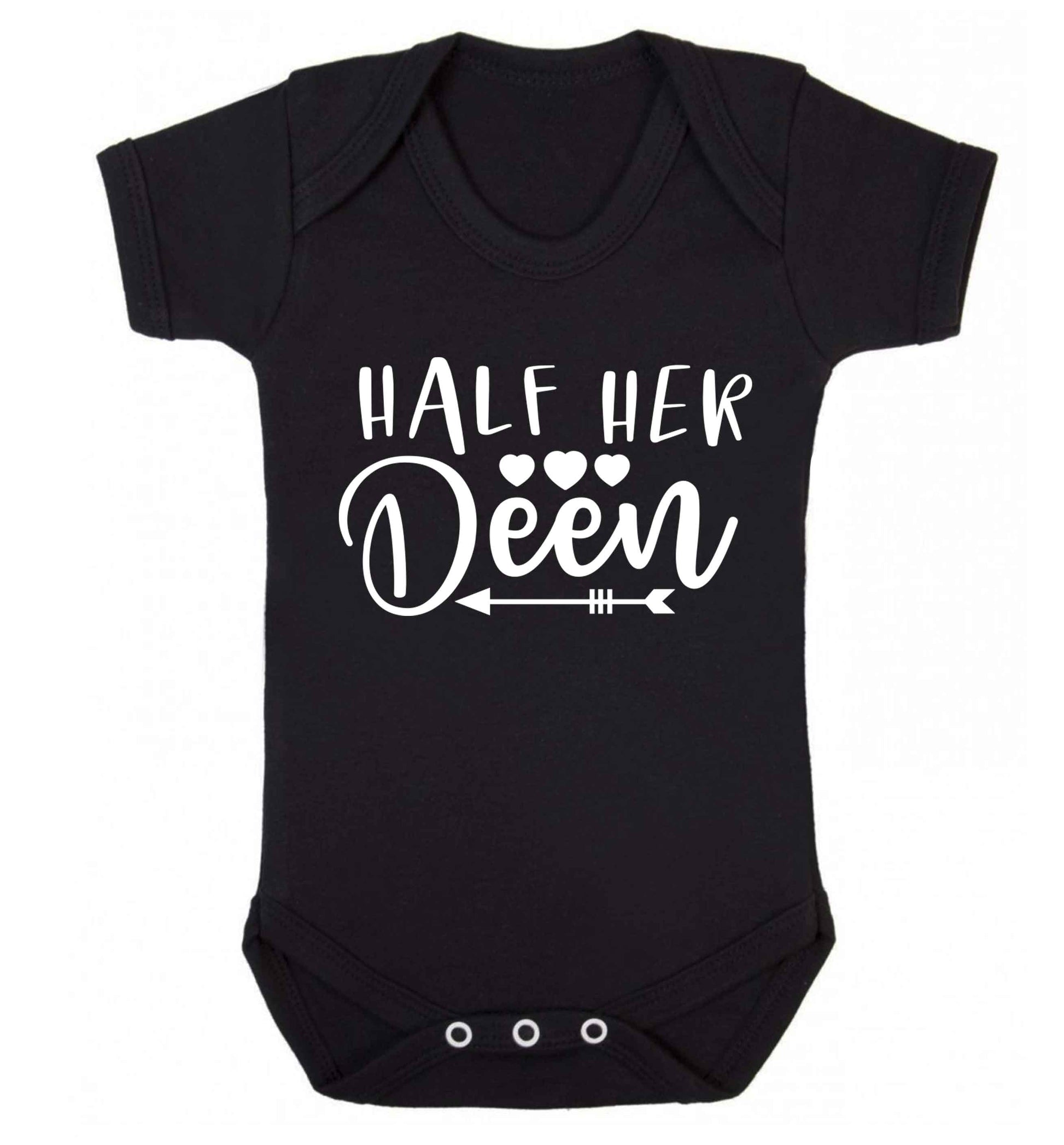 Half her deen Baby Vest black 18-24 months