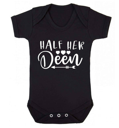 Half her deen Baby Vest black 18-24 months