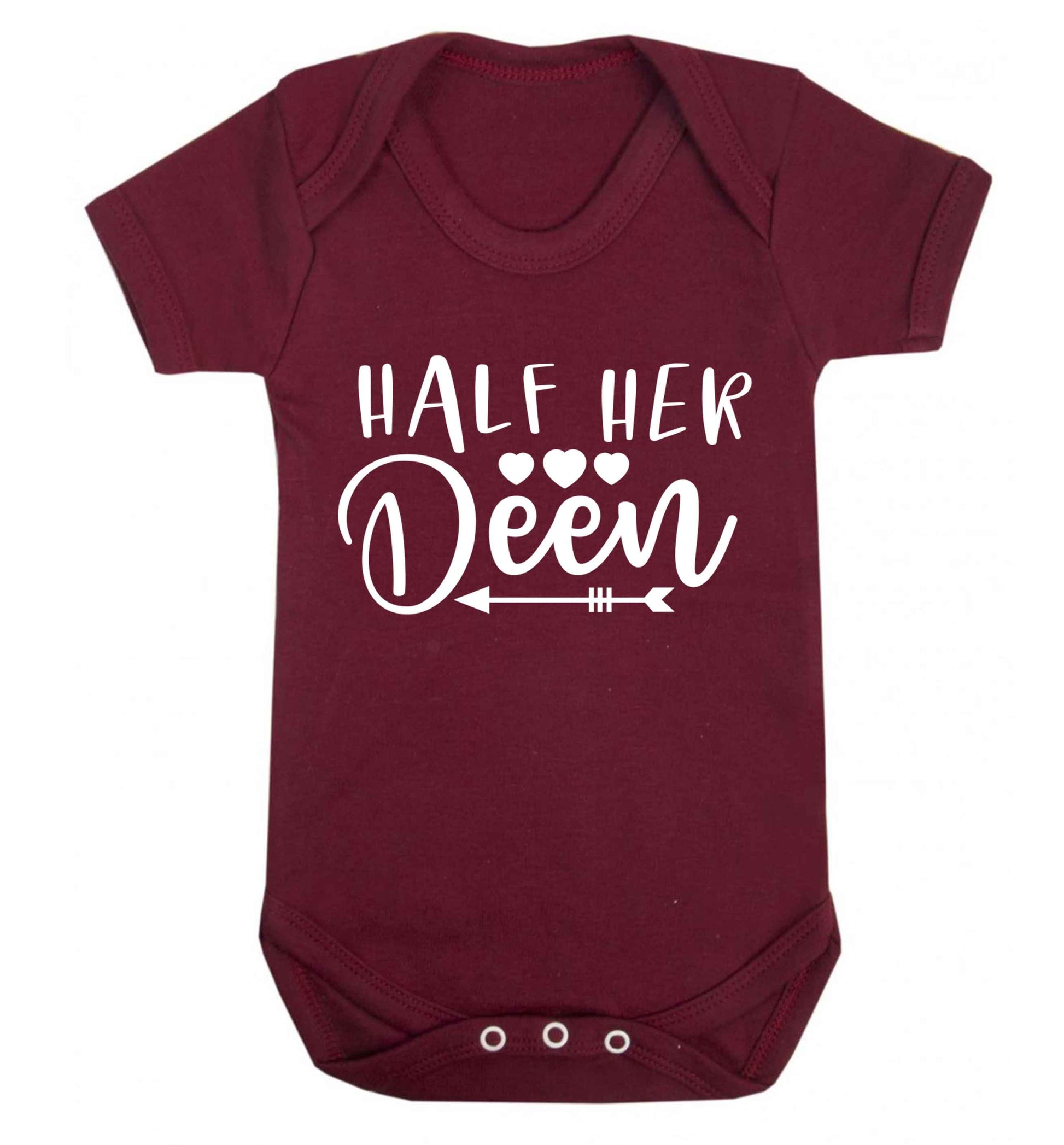 Half her deen Baby Vest maroon 18-24 months