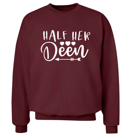Half her deen Adult's unisex maroon Sweater 2XL