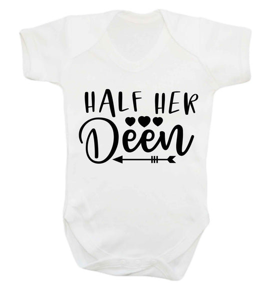 Half her deen Baby Vest white 18-24 months