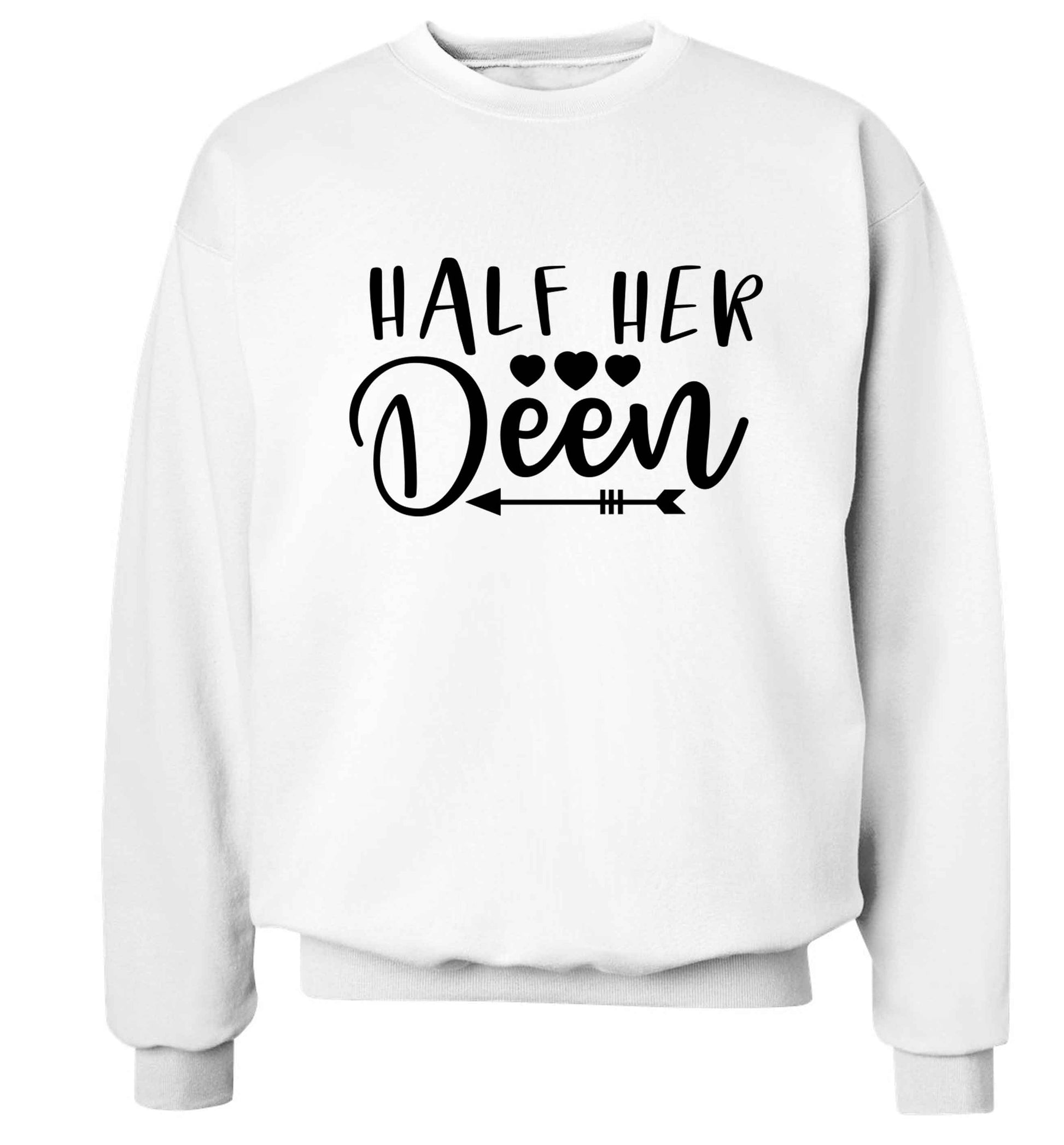 Half her deen Adult's unisex white Sweater 2XL