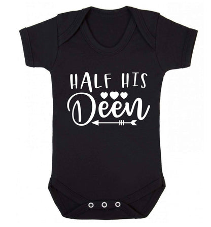 Half his deen Baby Vest black 18-24 months