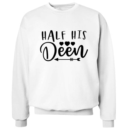 Half his deen Adult's unisex white Sweater 2XL