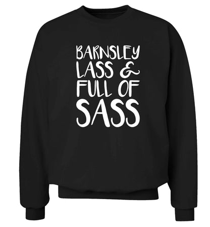 Barnsley lass and full of sass Adult's unisex black Sweater 2XL