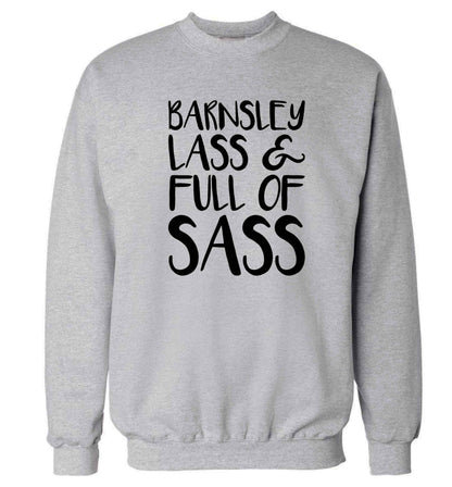 Barnsley lass and full of sass Adult's unisex grey Sweater 2XL