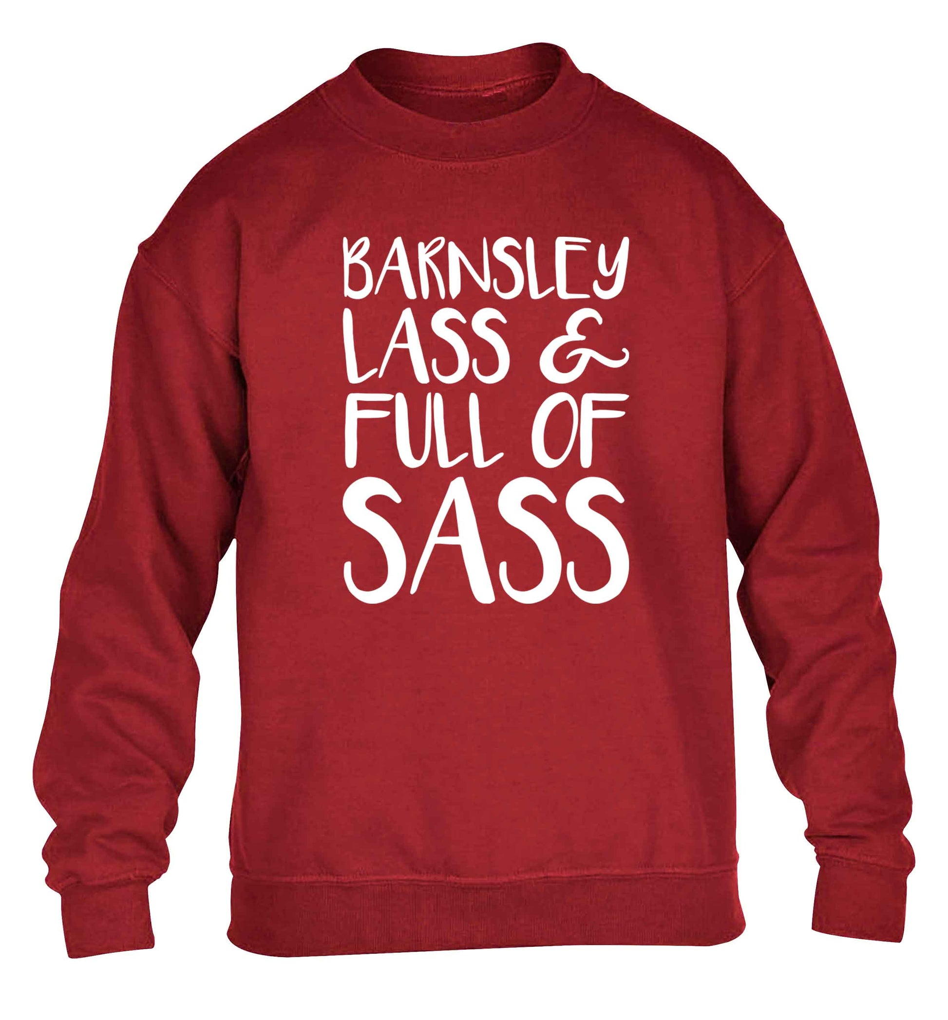 Barnsley lass and full of sass children's grey sweater 12-13 Years