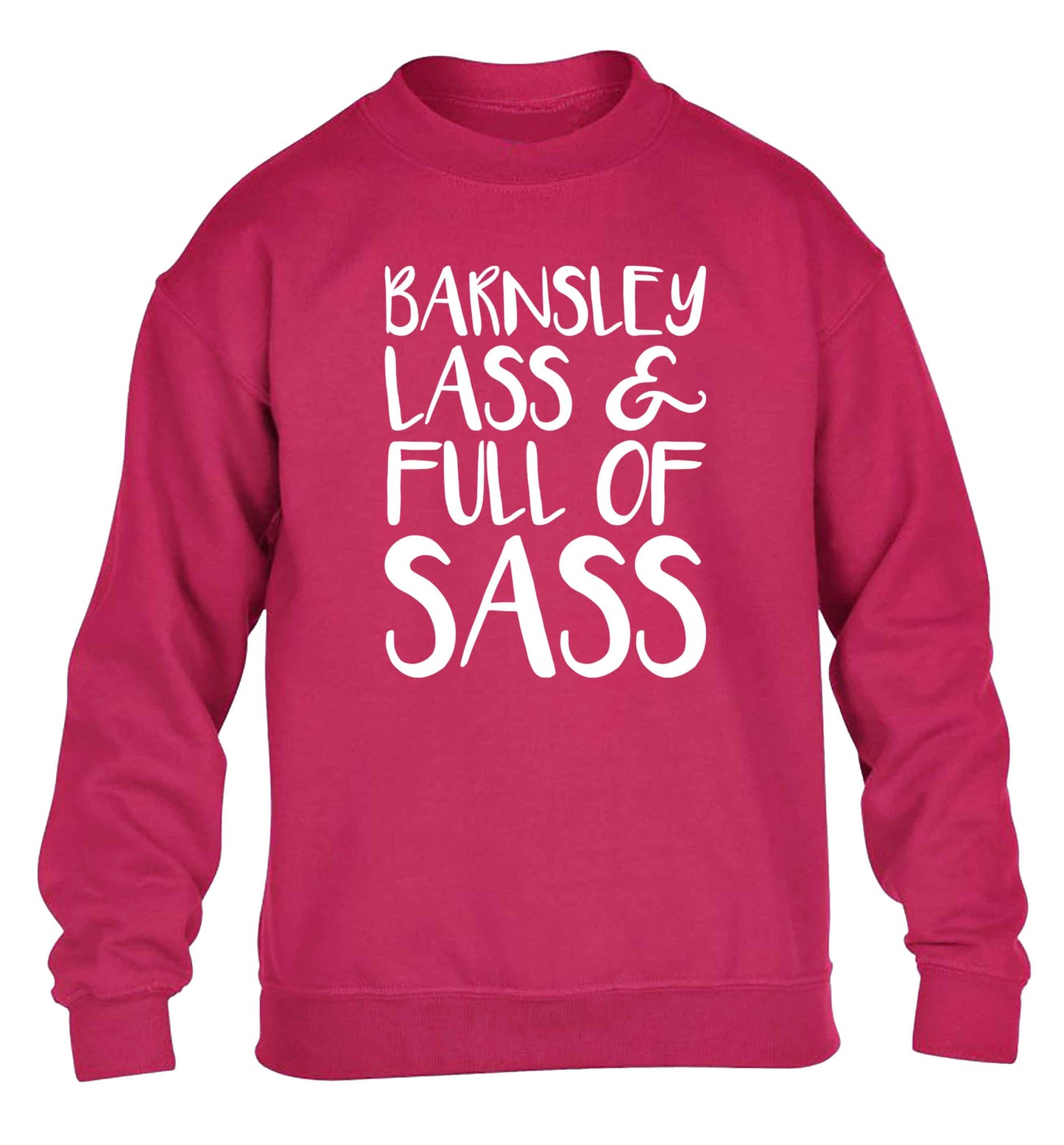 Barnsley lass and full of sass children's pink sweater 12-13 Years