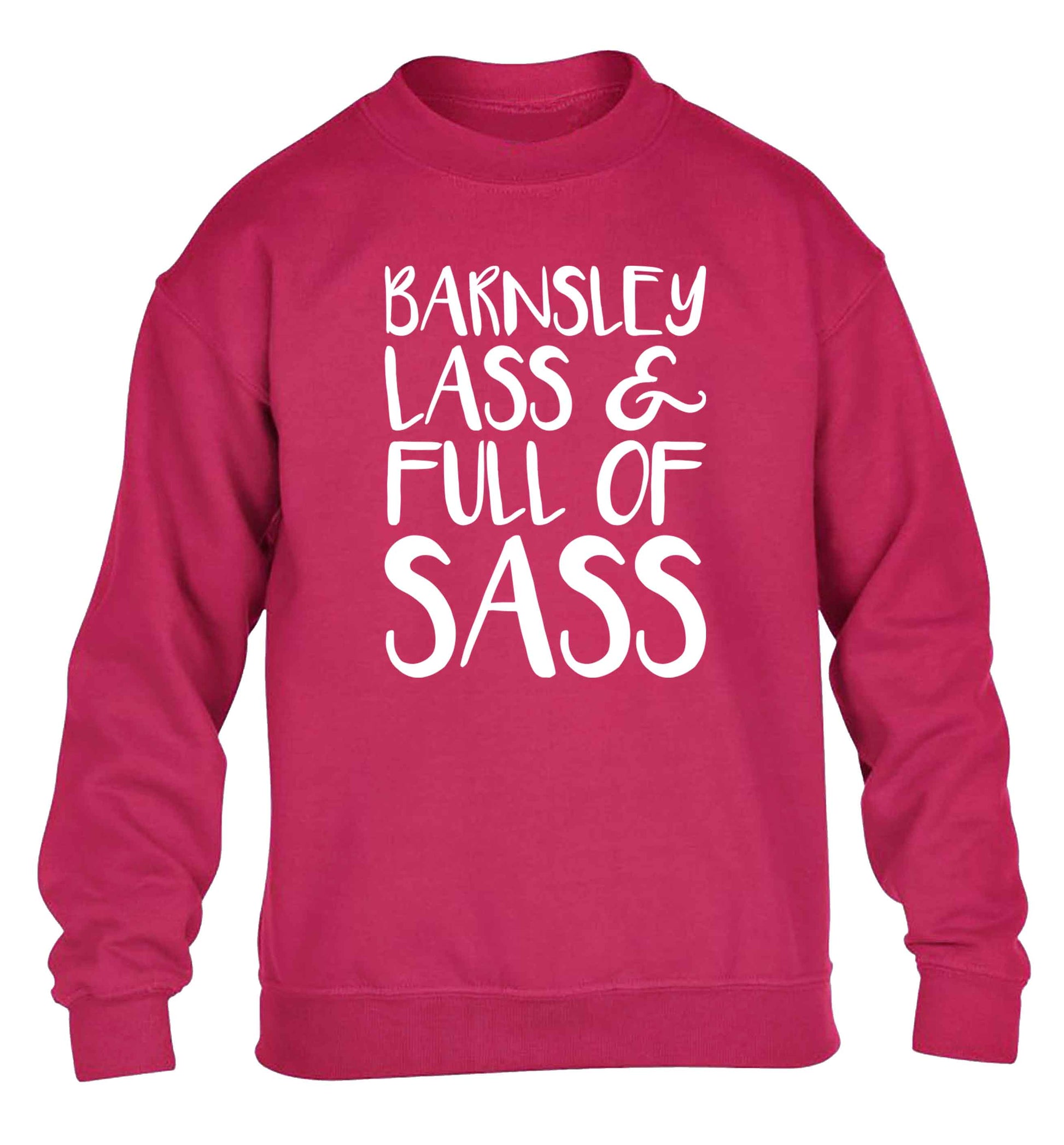 Barnsley lass and full of sass children's pink sweater 12-13 Years