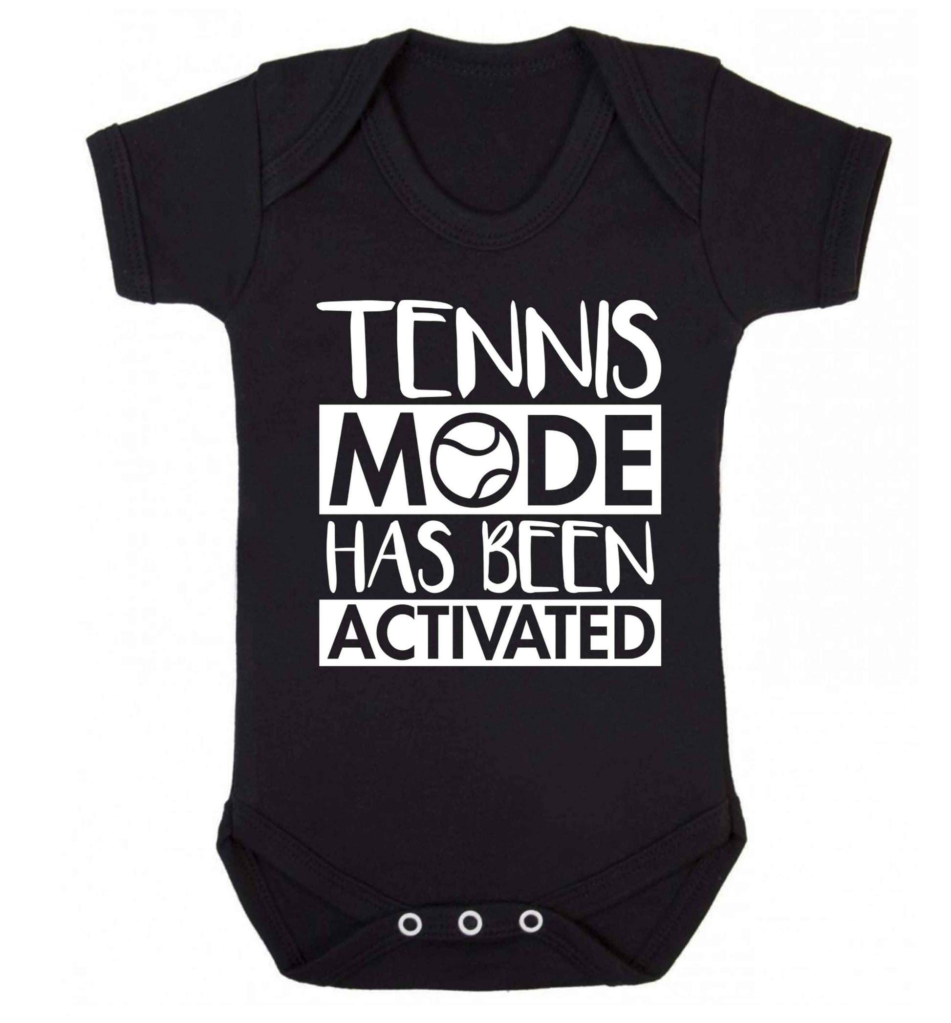 Tennis mode has been activated Baby Vest black 18-24 months