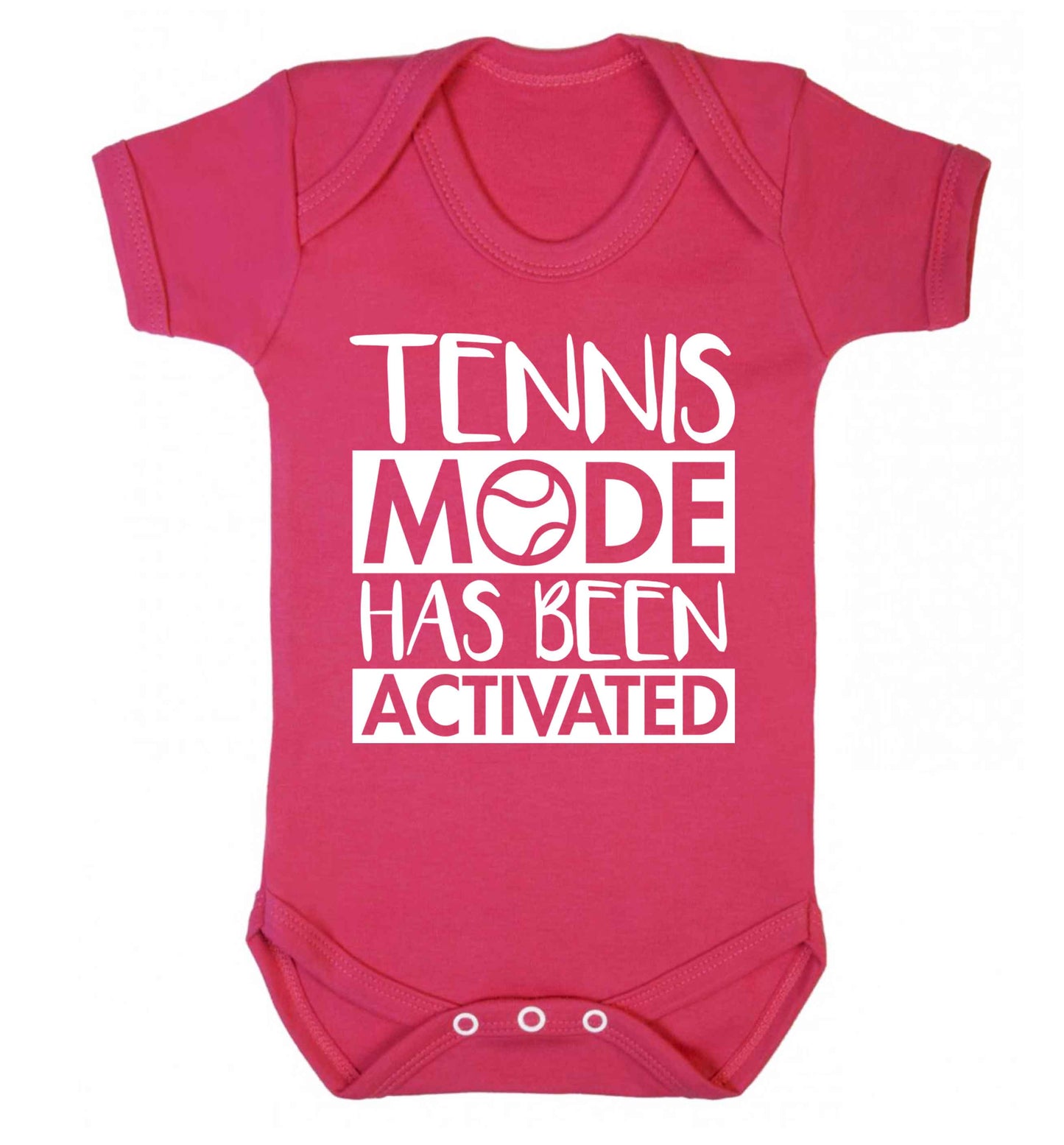 Tennis mode has been activated Baby Vest dark pink 18-24 months