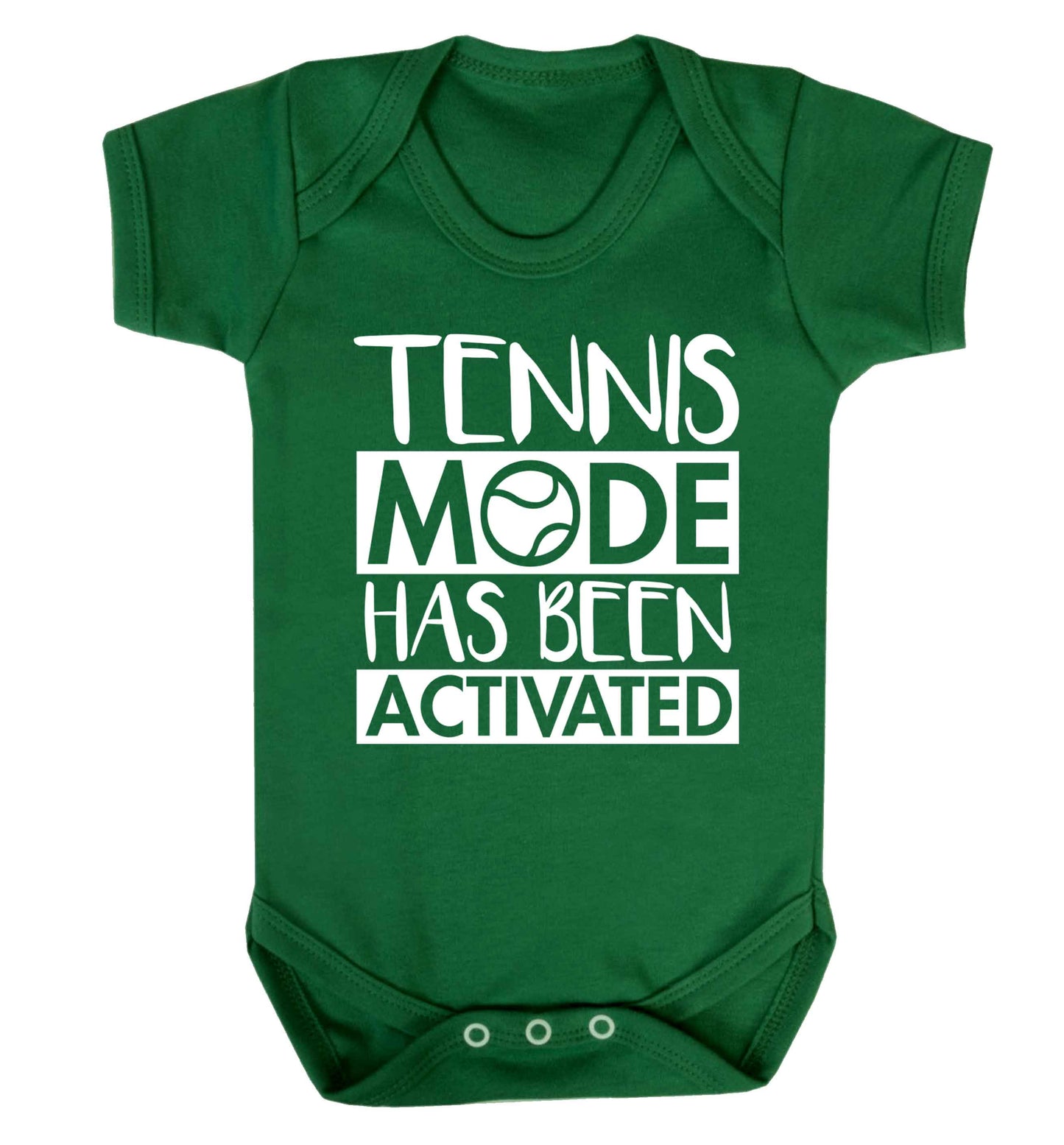 Tennis mode has been activated Baby Vest green 18-24 months
