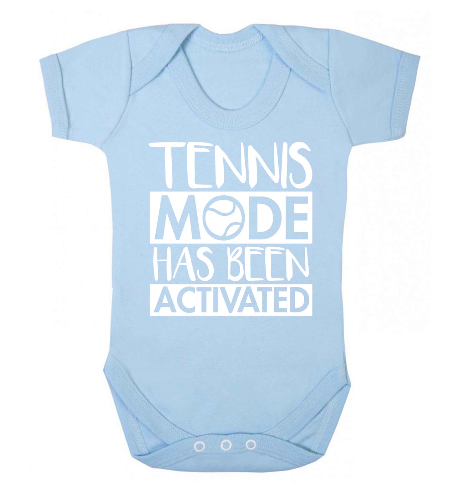 Tennis mode has been activated Baby Vest pale blue 18-24 months