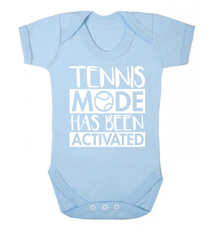 Tennis mode has been activated Baby Vest pale blue 18-24 months