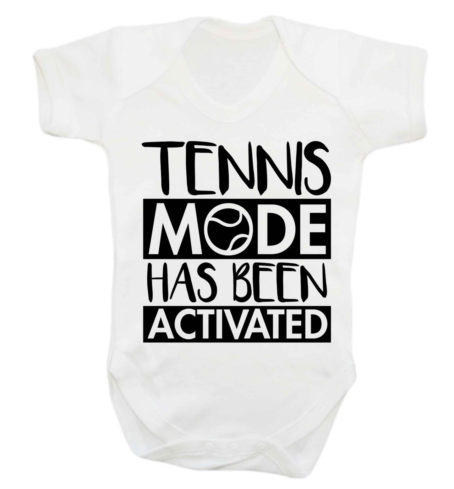 Tennis mode has been activated Baby Vest white 18-24 months