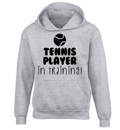 Tennis player in training children's grey hoodie 12-13 Years