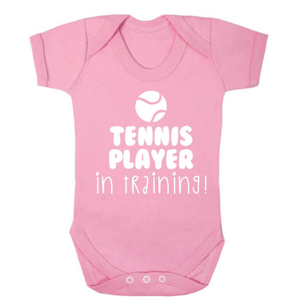 Tennis player in training Baby Vest pale pink 18-24 months