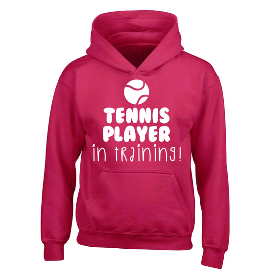 Tennis player in training children's pink hoodie 12-13 Years