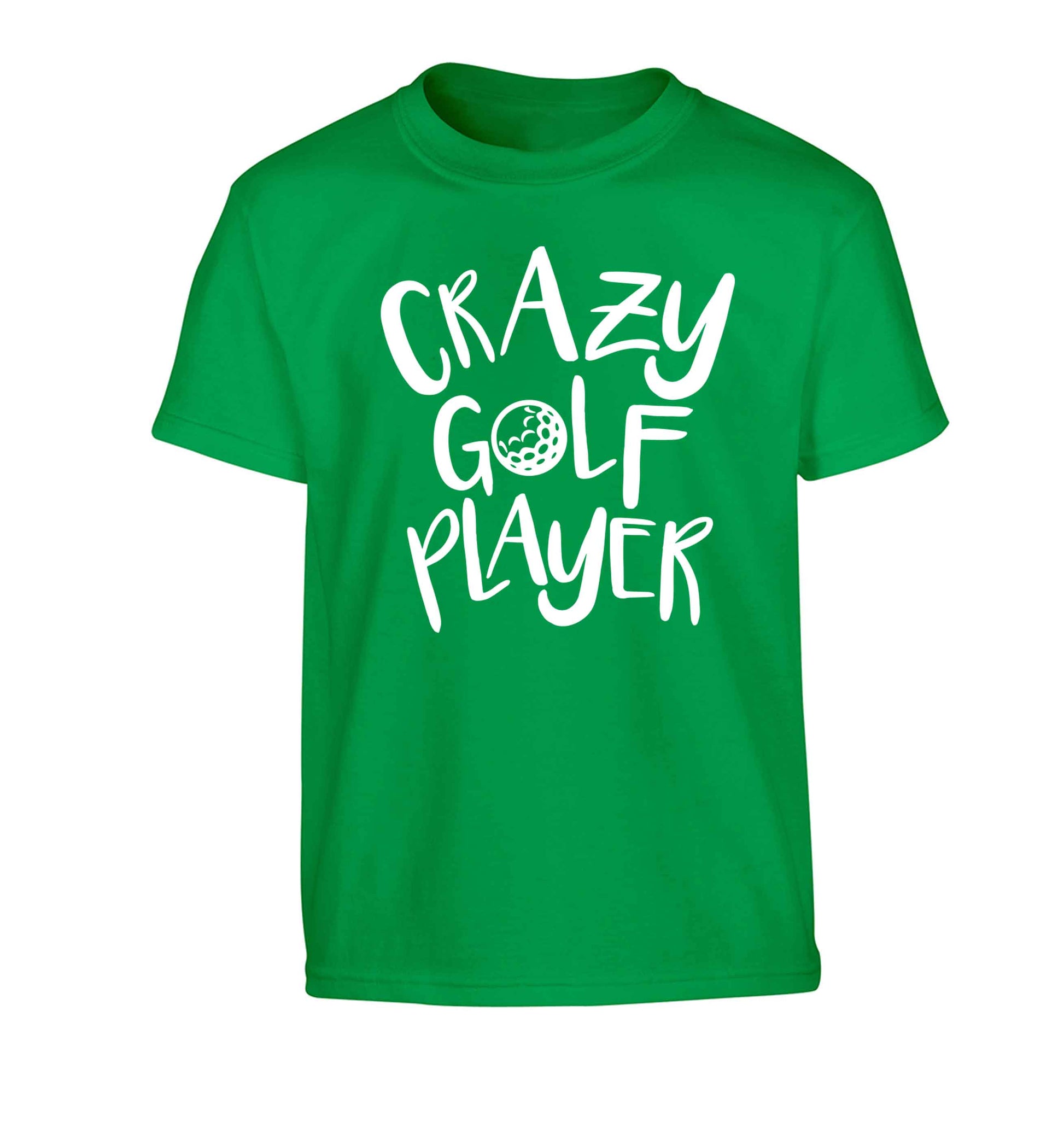 Crazy golf player Children's green Tshirt 12-13 Years