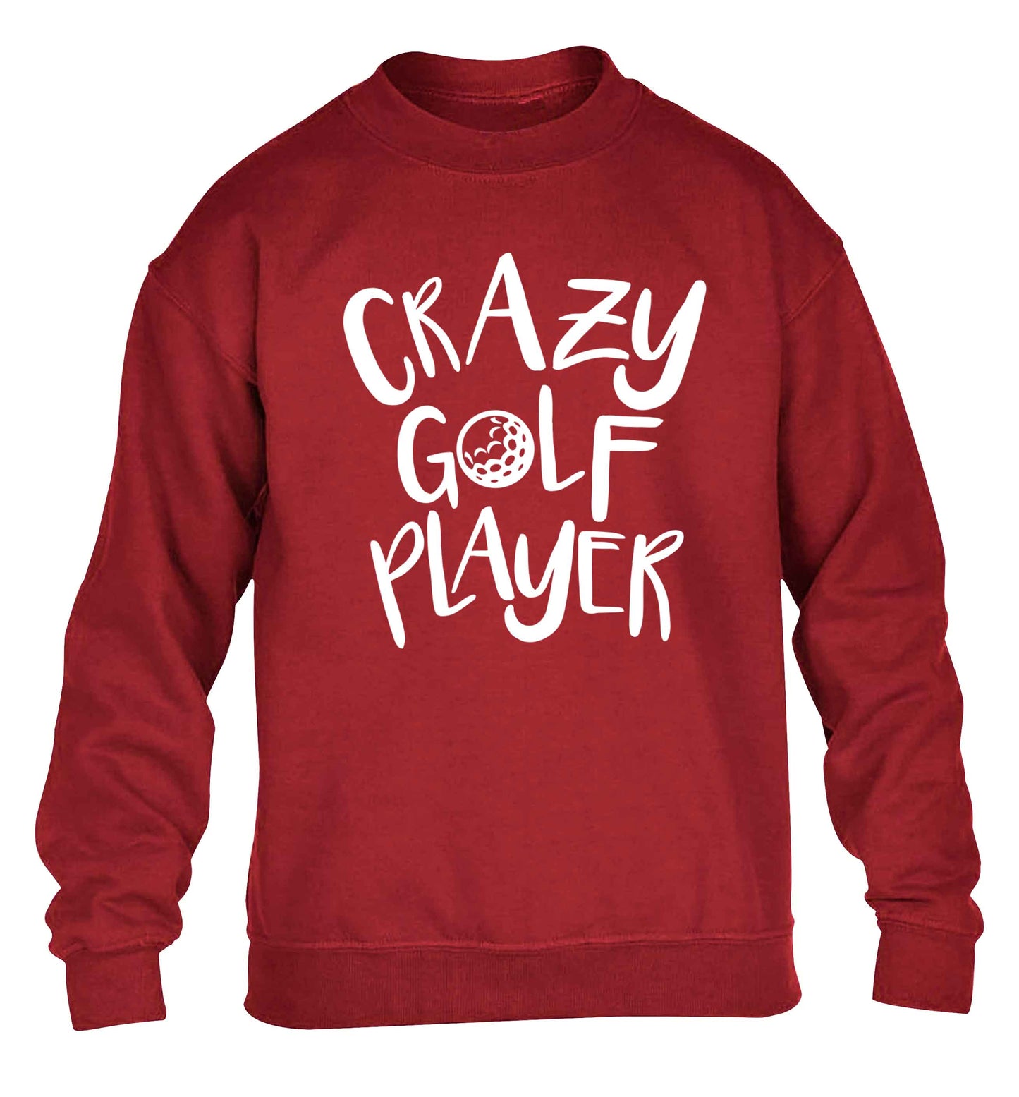 Crazy golf player children's grey sweater 12-13 Years