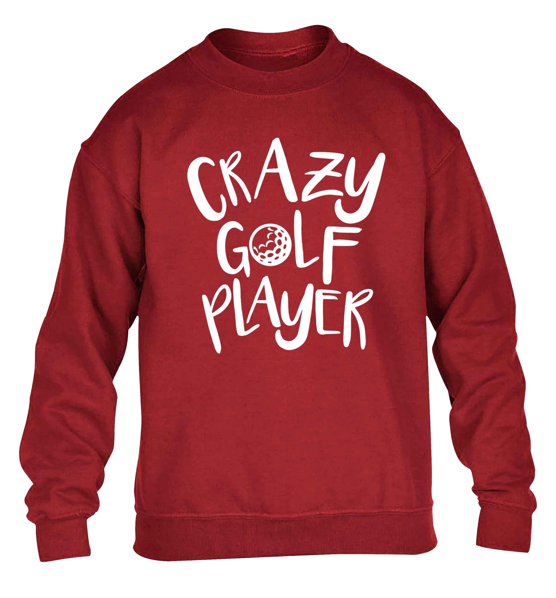 Crazy golf player children's grey sweater 12-13 Years