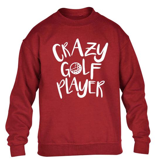 Crazy golf player children's grey sweater 12-13 Years