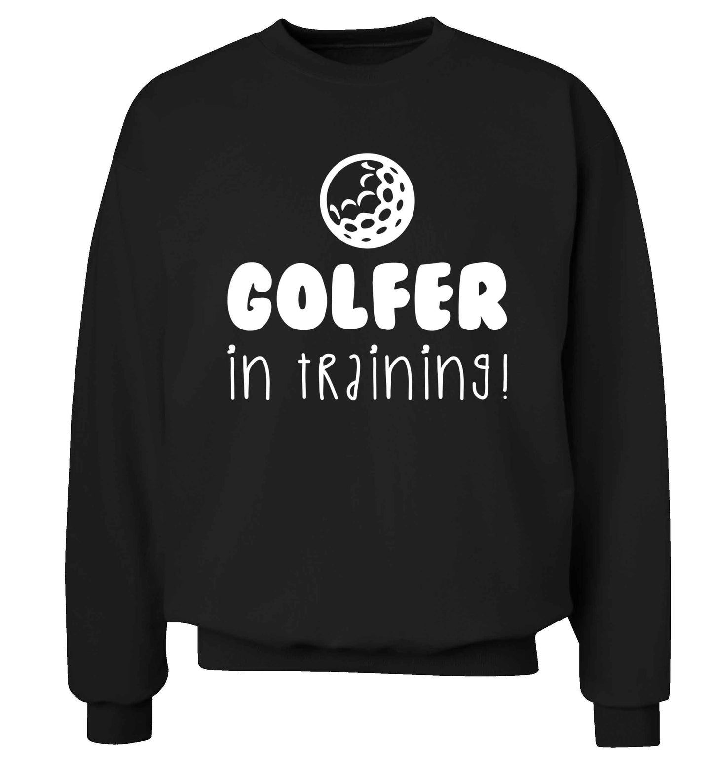 Golfer in training Adult's unisex black Sweater 2XL