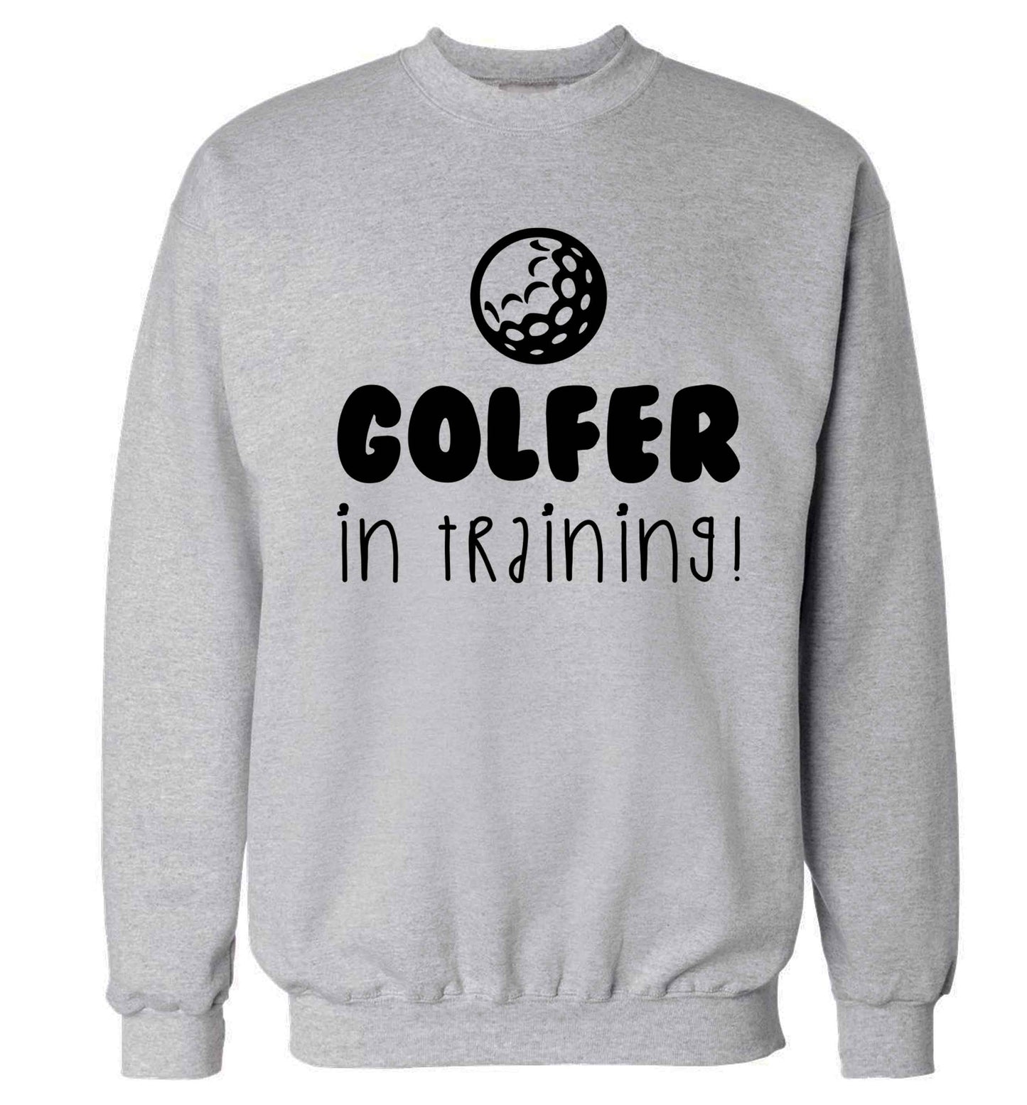 Golfer in training Adult's unisex grey Sweater 2XL