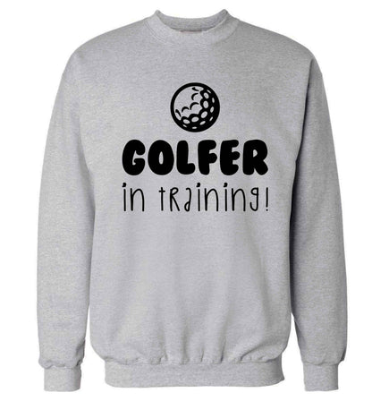 Golfer in training Adult's unisex grey Sweater 2XL