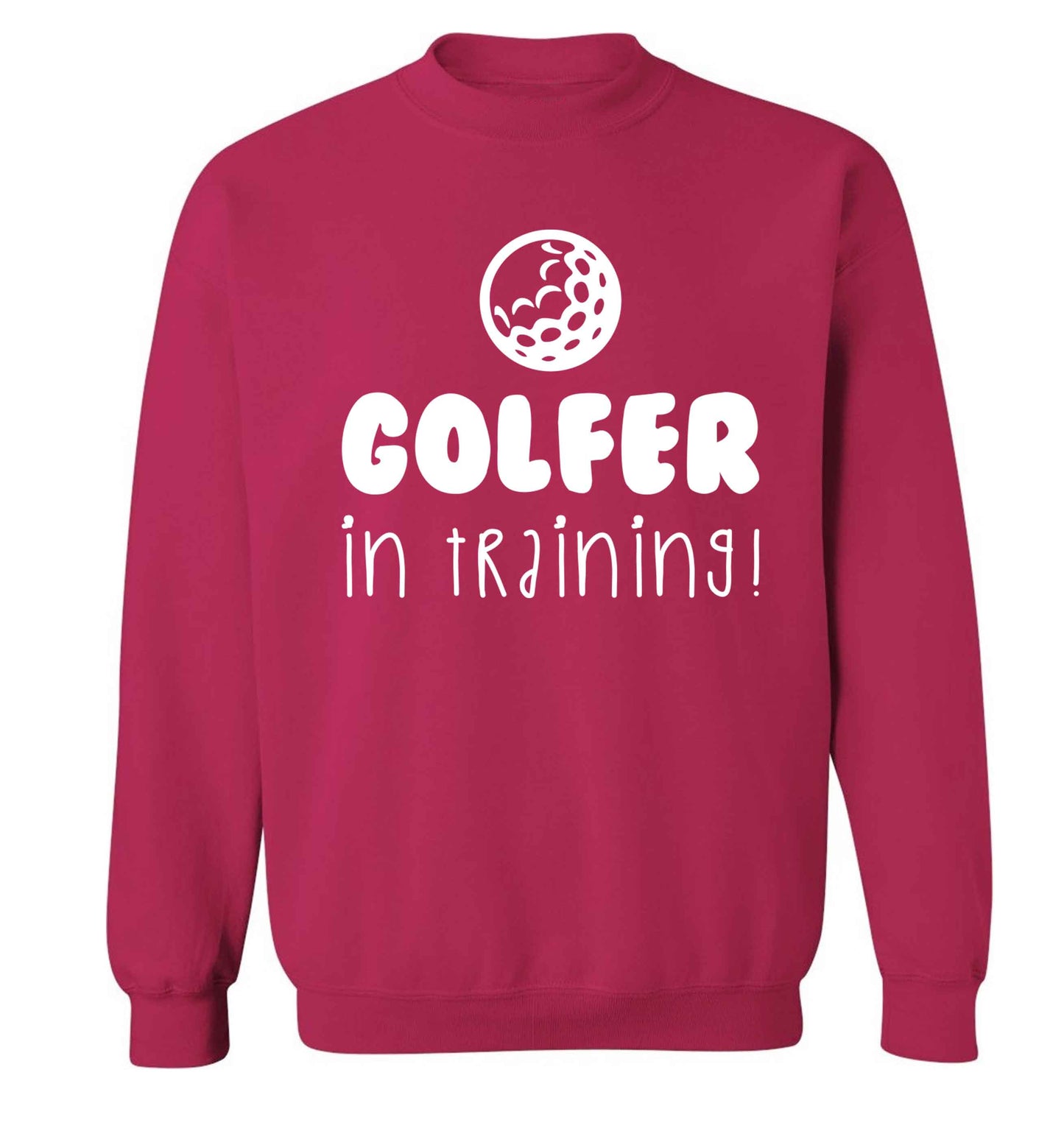 Golfer in training Adult's unisex pink Sweater 2XL