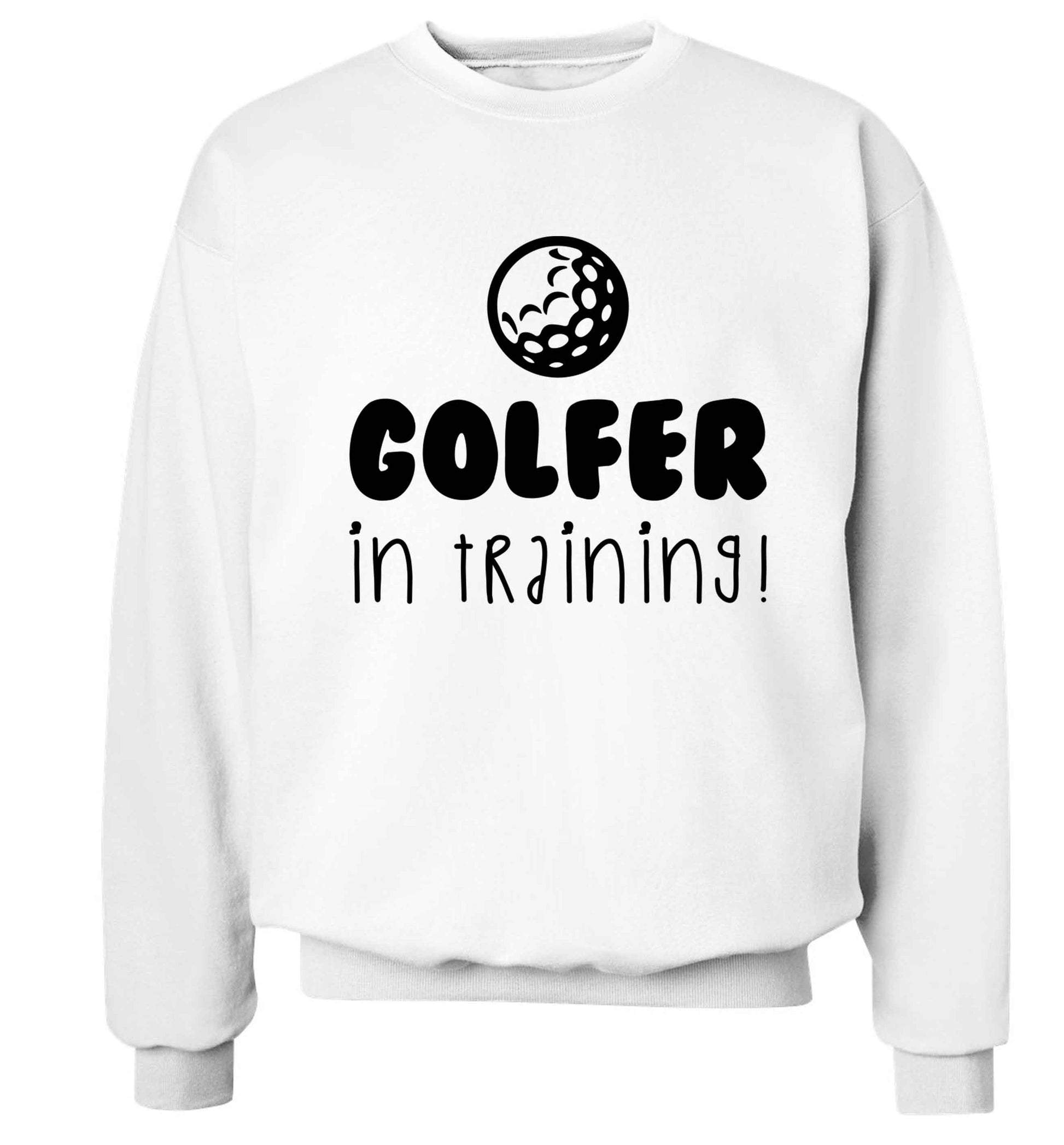 Golfer in training Adult's unisex white Sweater 2XL