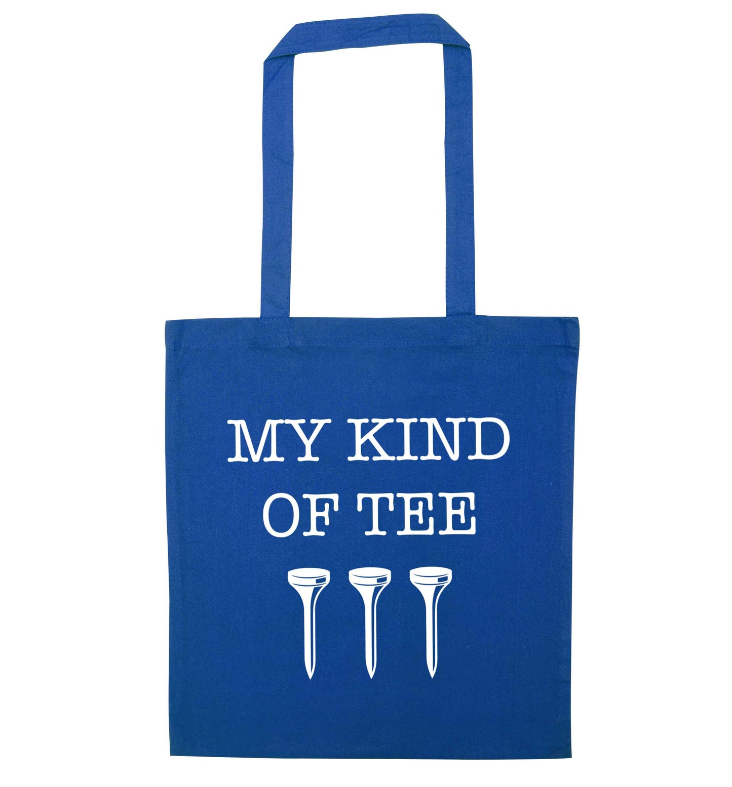 My kind of tee blue tote bag