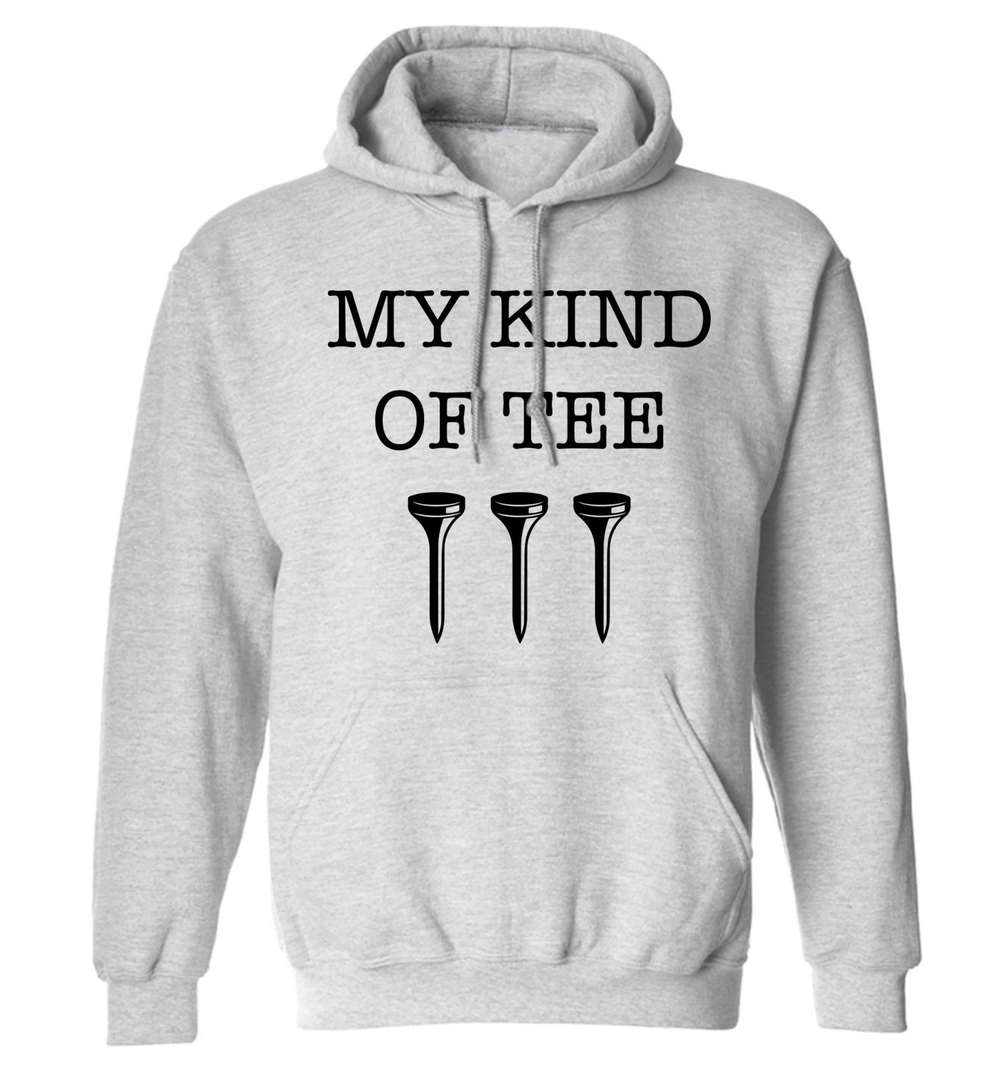 My kind of tee adults unisex grey hoodie 2XL