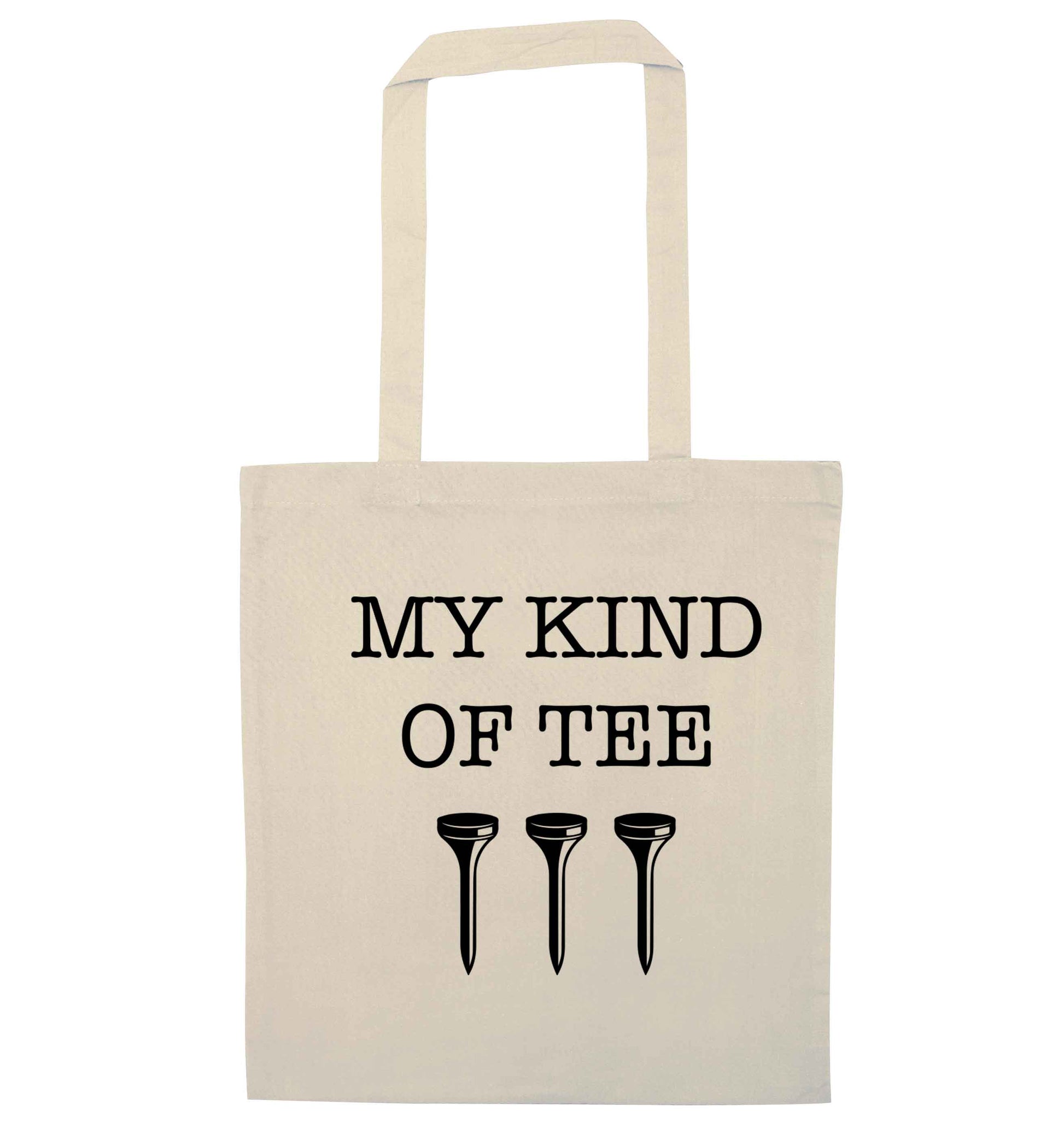 My kind of tee natural tote bag