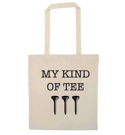 My kind of tee natural tote bag