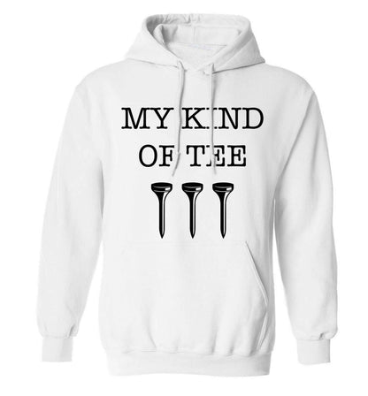 My kind of tee adults unisex white hoodie 2XL