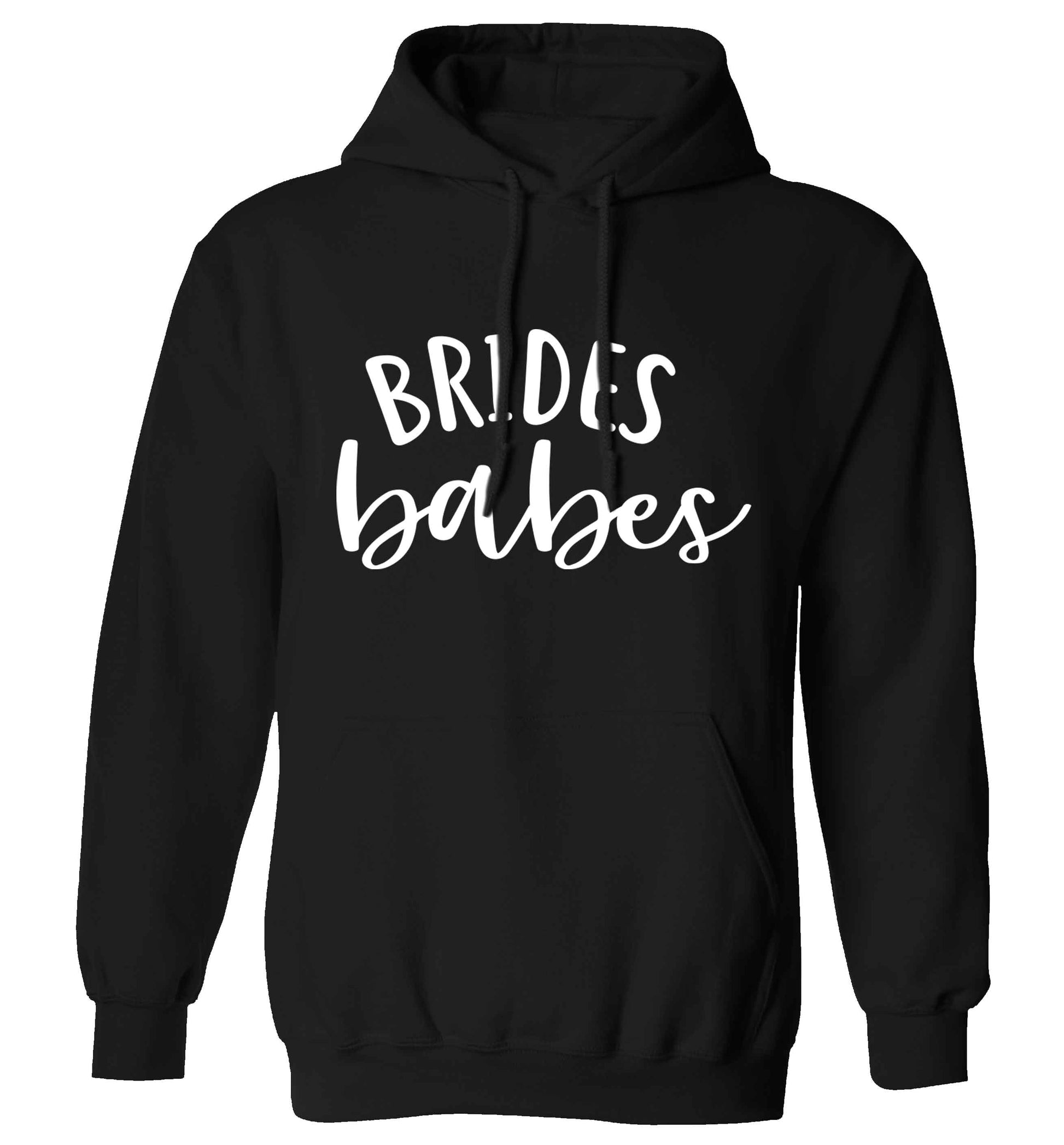 Brides Babes adults unisex black hoodie 2XL