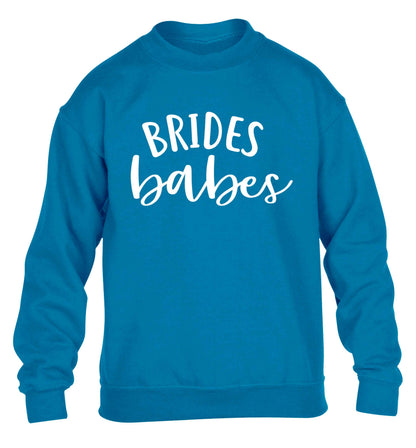Brides Babes children's blue sweater 12-13 Years