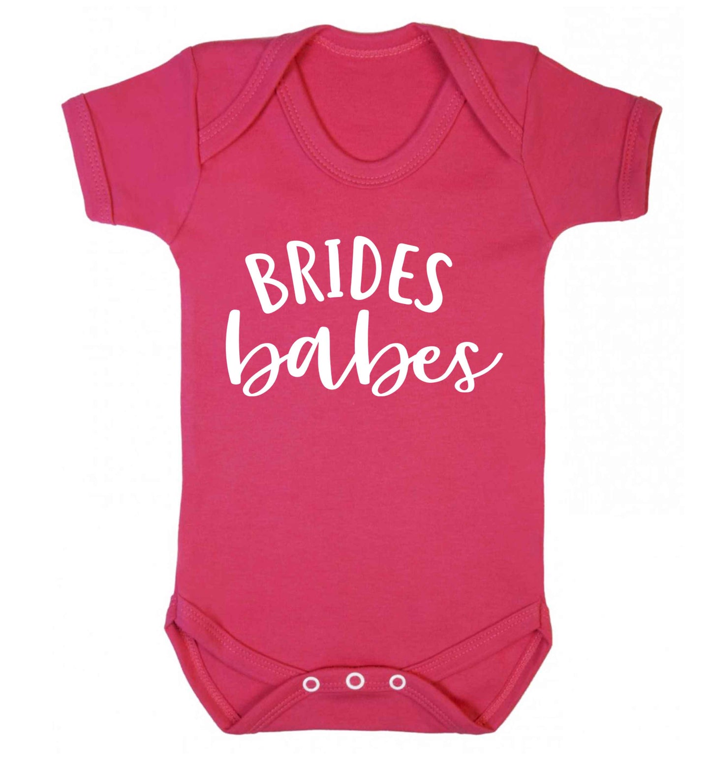 Brides Babes Baby Vest dark pink 18-24 months
