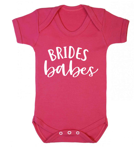 Brides Babes Baby Vest dark pink 18-24 months
