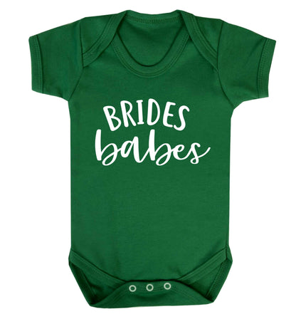 Brides Babes Baby Vest green 18-24 months