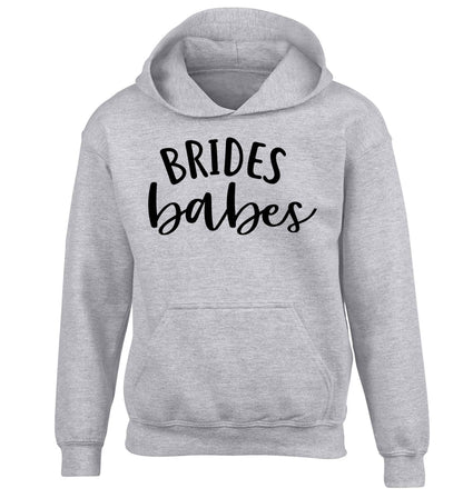 Brides Babes children's grey hoodie 12-13 Years