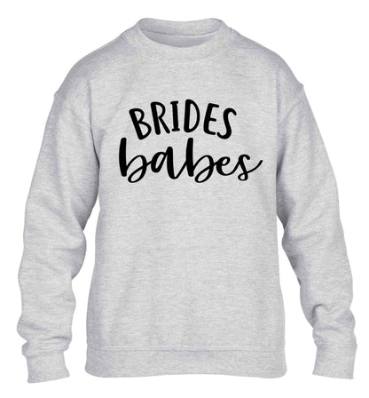 Brides Babes children's grey sweater 12-13 Years