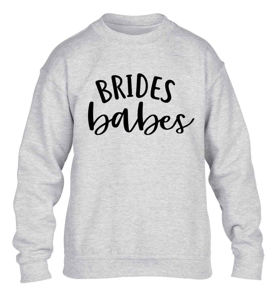 Brides Babes children's grey sweater 12-13 Years