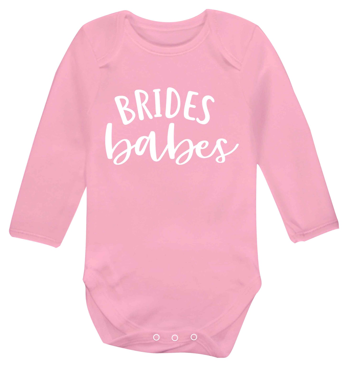 Brides Babes Baby Vest long sleeved pale pink 6-12 months