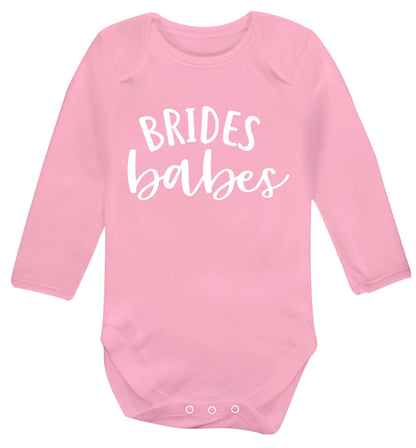 Brides Babes Baby Vest long sleeved pale pink 6-12 months