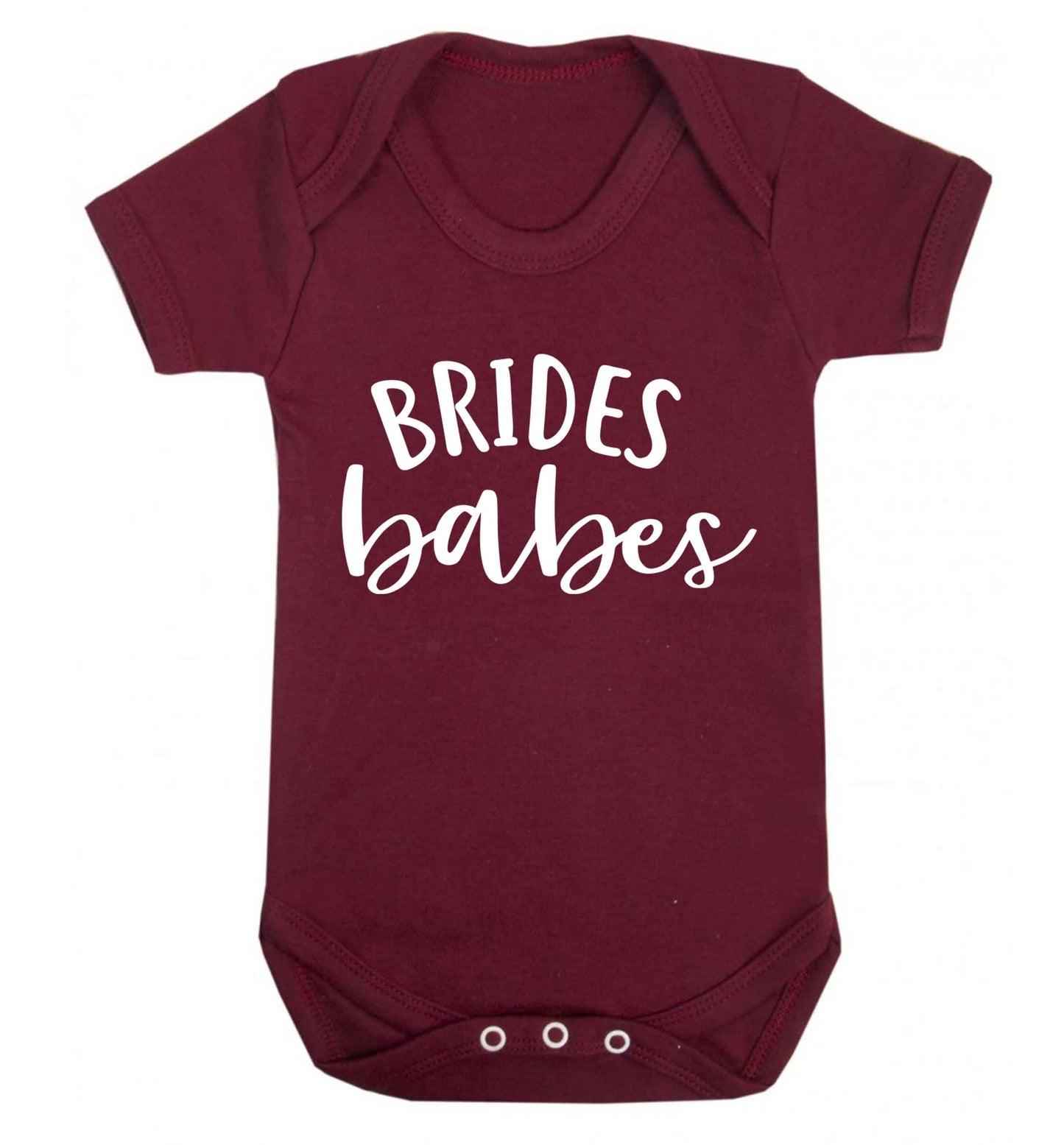 Brides Babes Baby Vest maroon 18-24 months