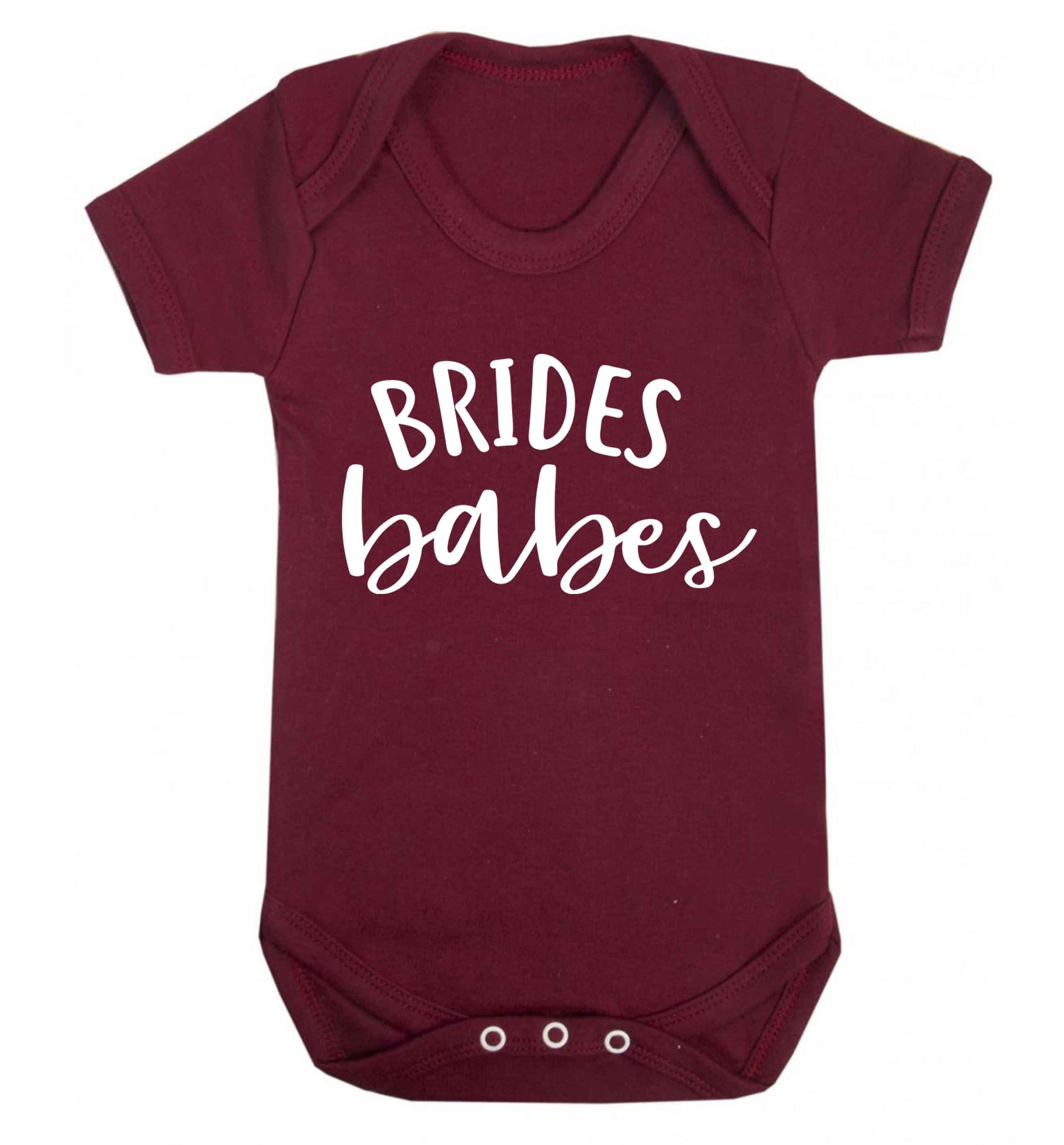 Brides Babes Baby Vest maroon 18-24 months