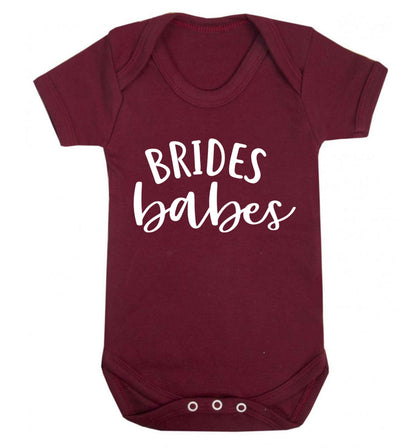Brides Babes Baby Vest maroon 18-24 months