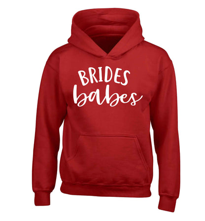 Brides Babes children's red hoodie 12-13 Years